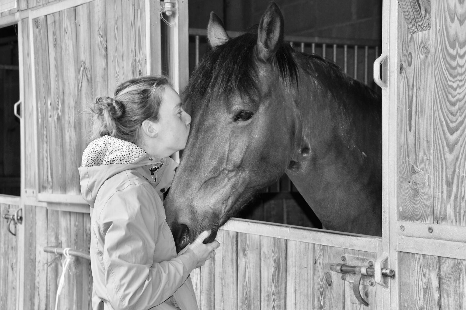 Nikon D5600 sample photo. Kiss, kisses, black and photography