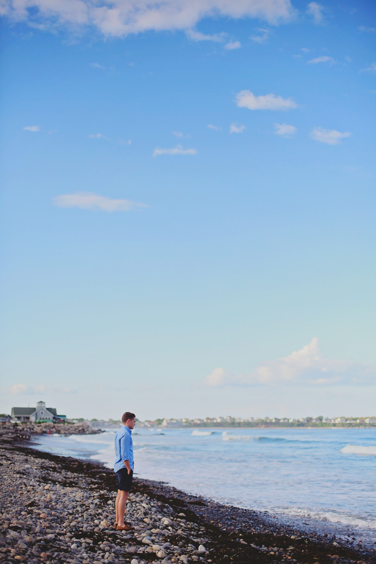 Canon EOS 5D Mark II sample photo. Beach, blue, sky, clouds photography