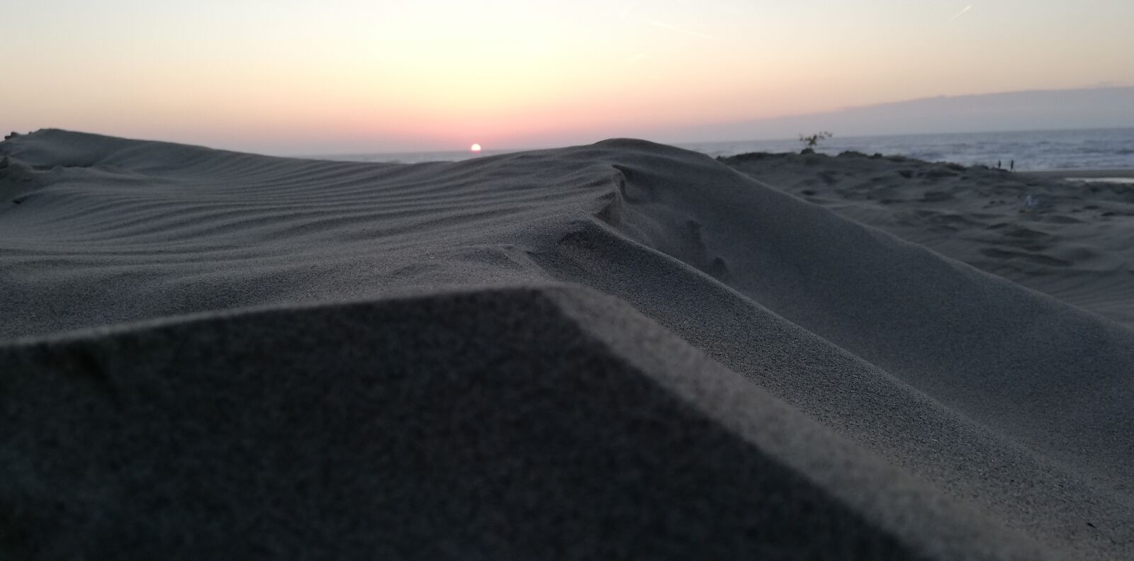 HUAWEI P20 lite sample photo. Sunset, sand, beach photography