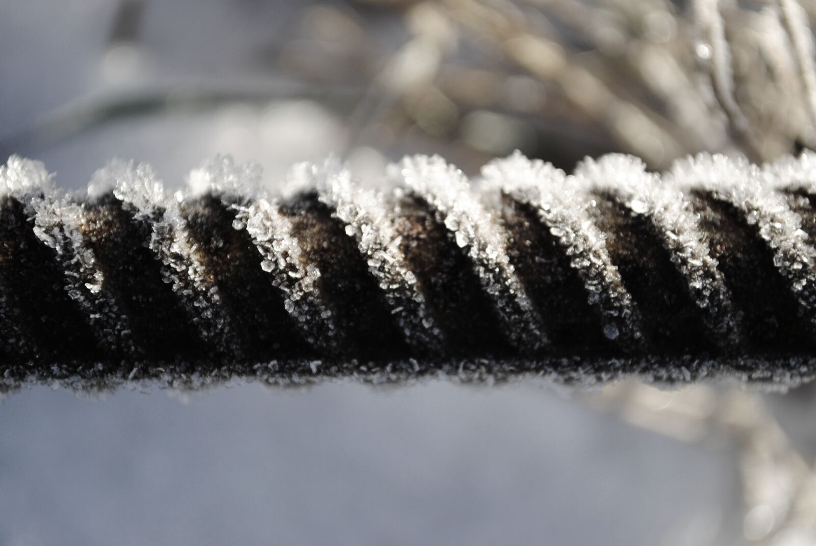 Nikon D3000 sample photo. Ice, snow, nature photography