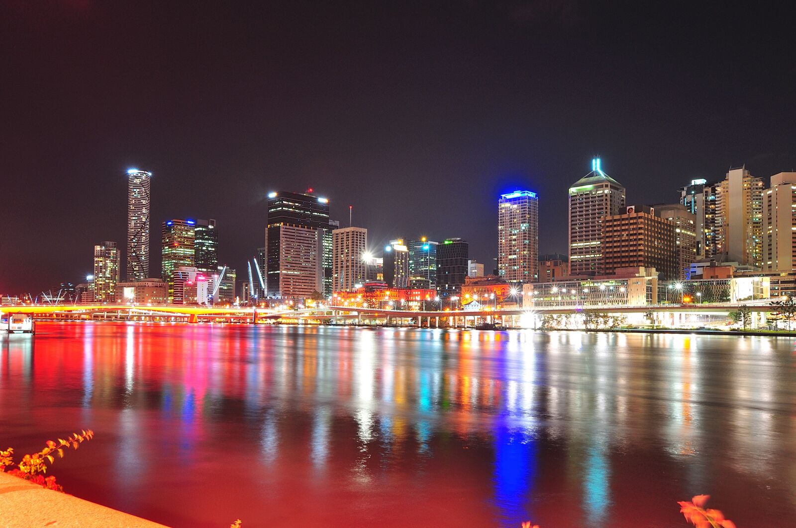 Nikon D90 sample photo. Southbank, brisbane, nightview photography