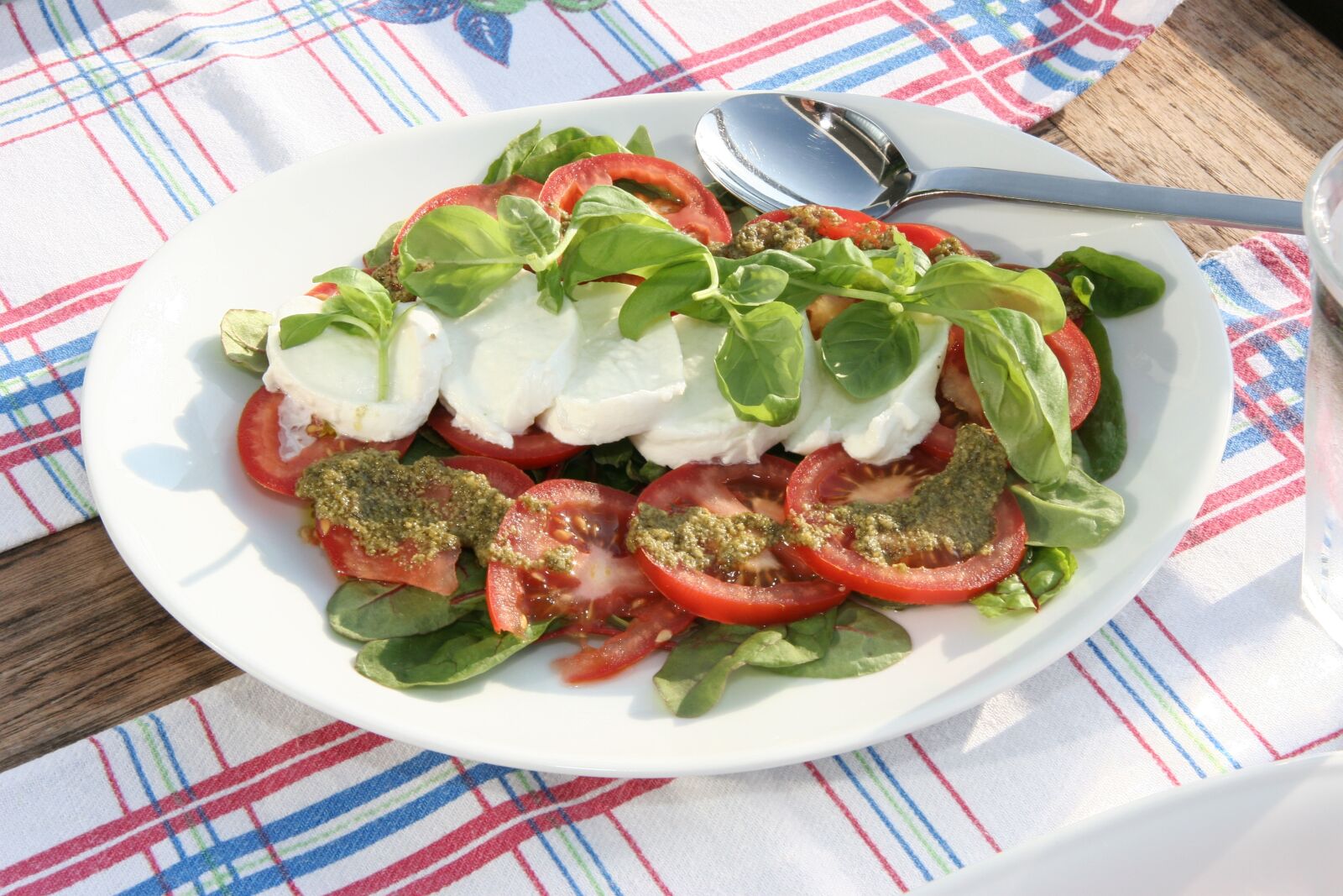 Canon EOS 20D sample photo. Tomato salad, mozzarella, salad photography