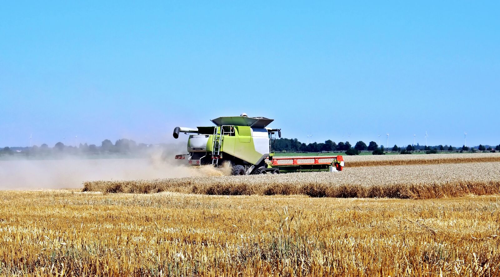 Olympus OM-D E-M5 sample photo. Harvest, cereals, machines photography