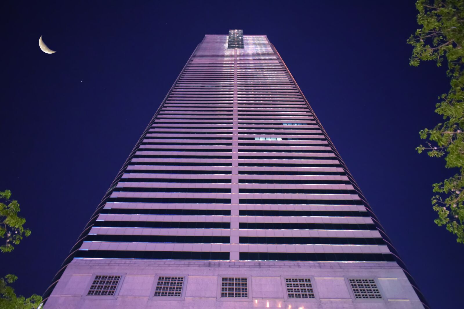 Nikon D3300 sample photo. Building, moon, night photography