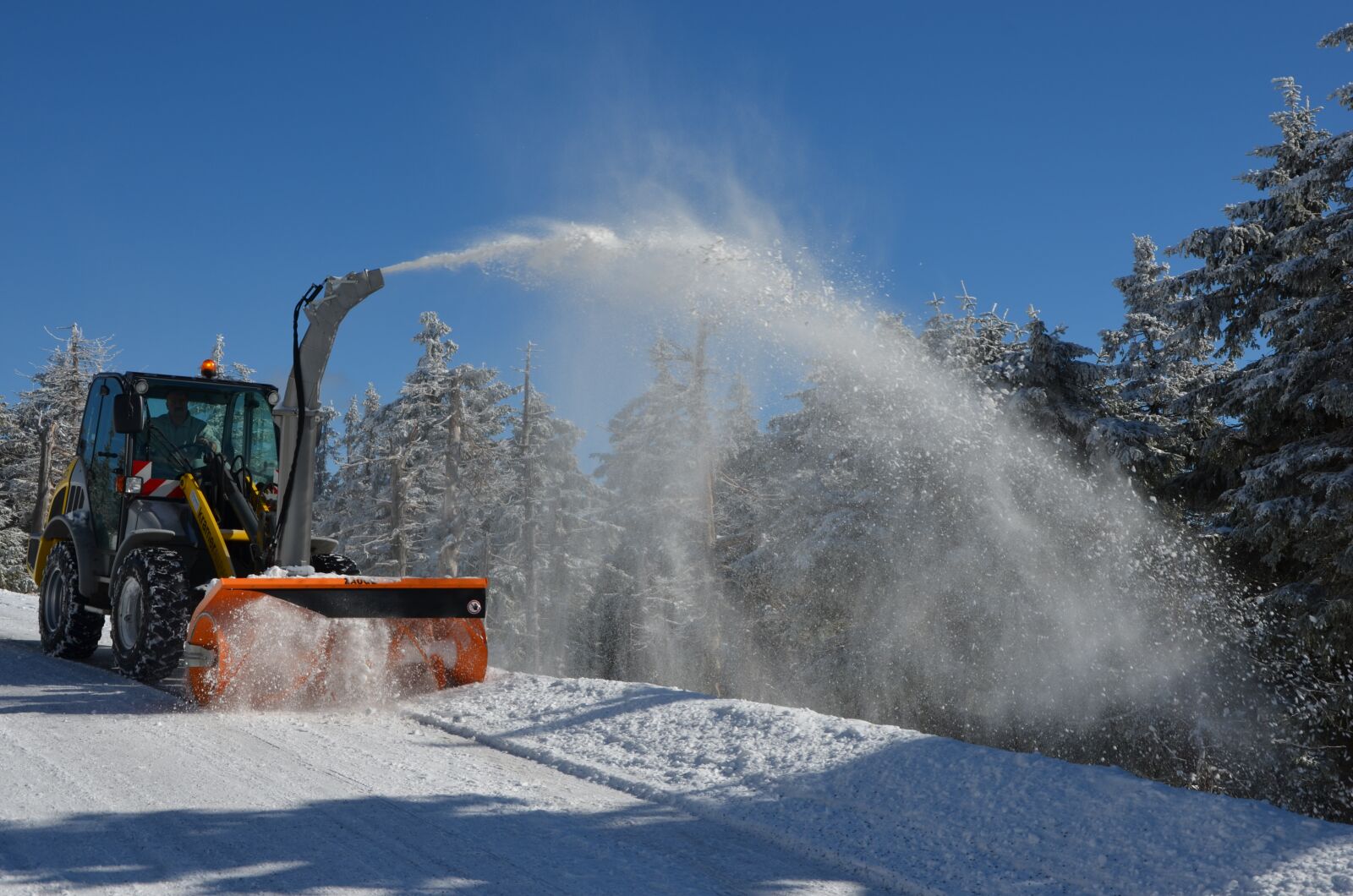 Nikon D5100 sample photo. Snow plough, snow, winter photography