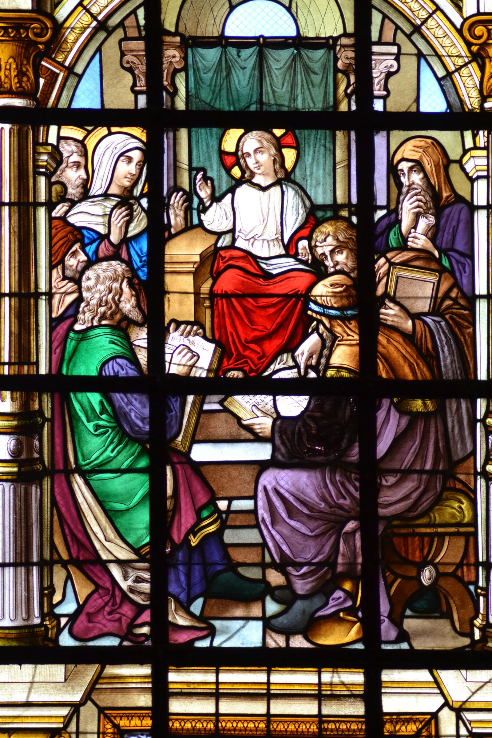Nikon D3100 sample photo. Stained glass, window, church photography