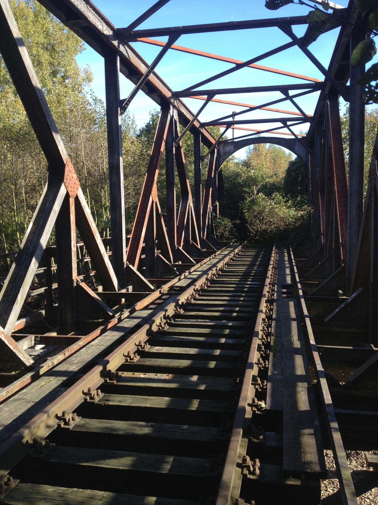 Apple iPhone 4S sample photo. Railway line, bridge, shut photography
