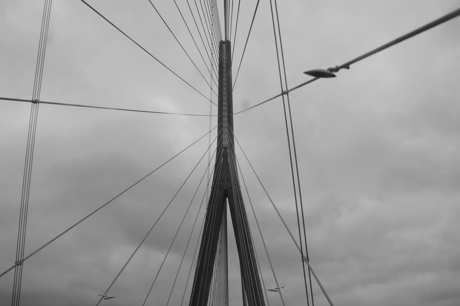 Nikon D5200 sample photo. Bridge normandy, france, cables photography