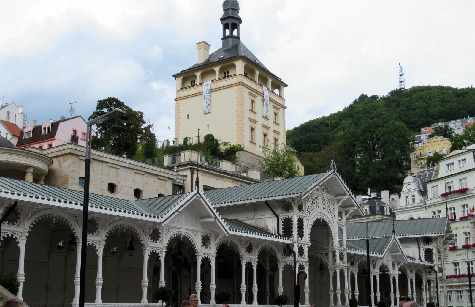 Canon PowerShot SX620 HS sample photo. Karlovy vary, gazebo, hill photography