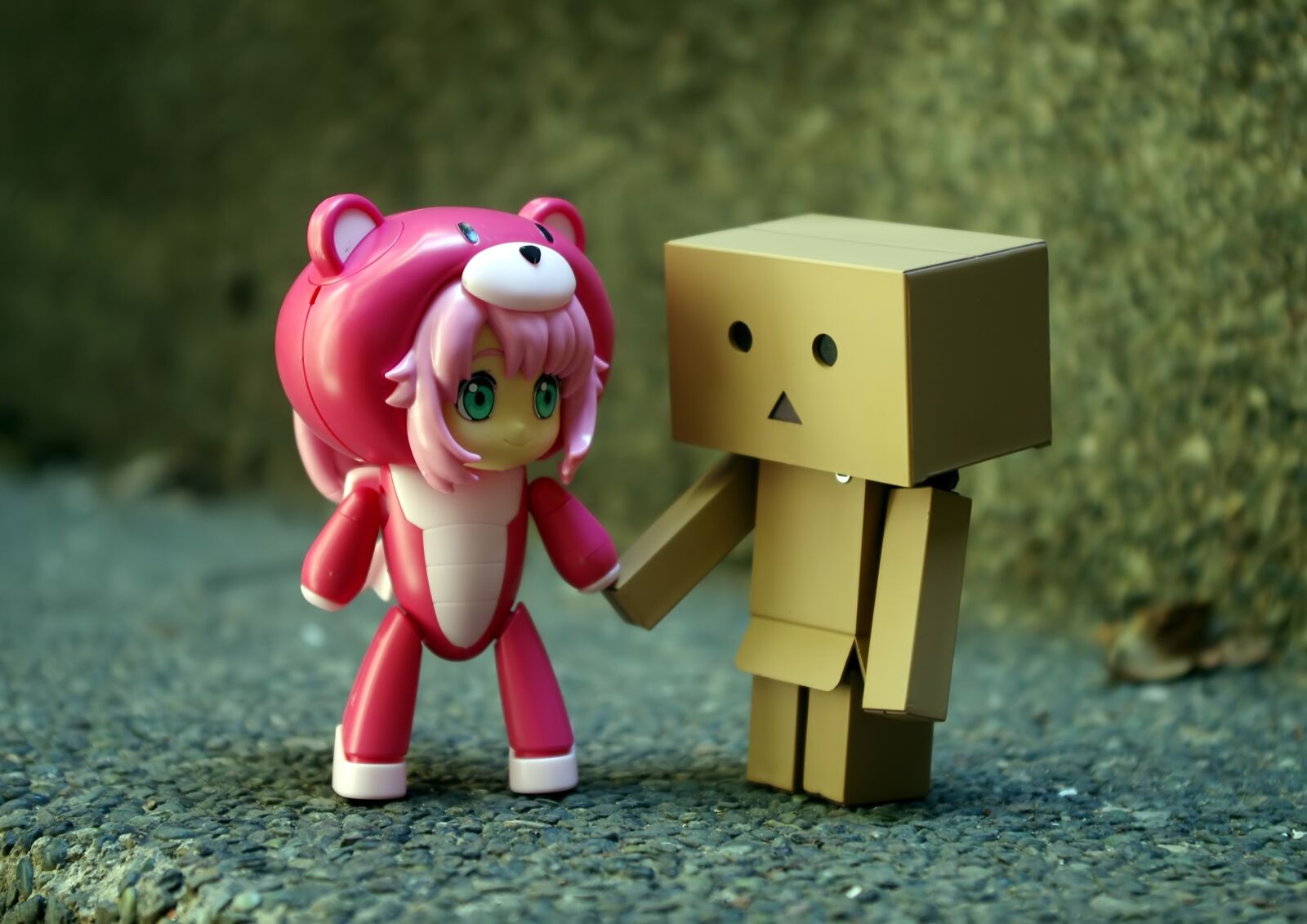Pentax K-r sample photo. Friends, toy, danbo photography