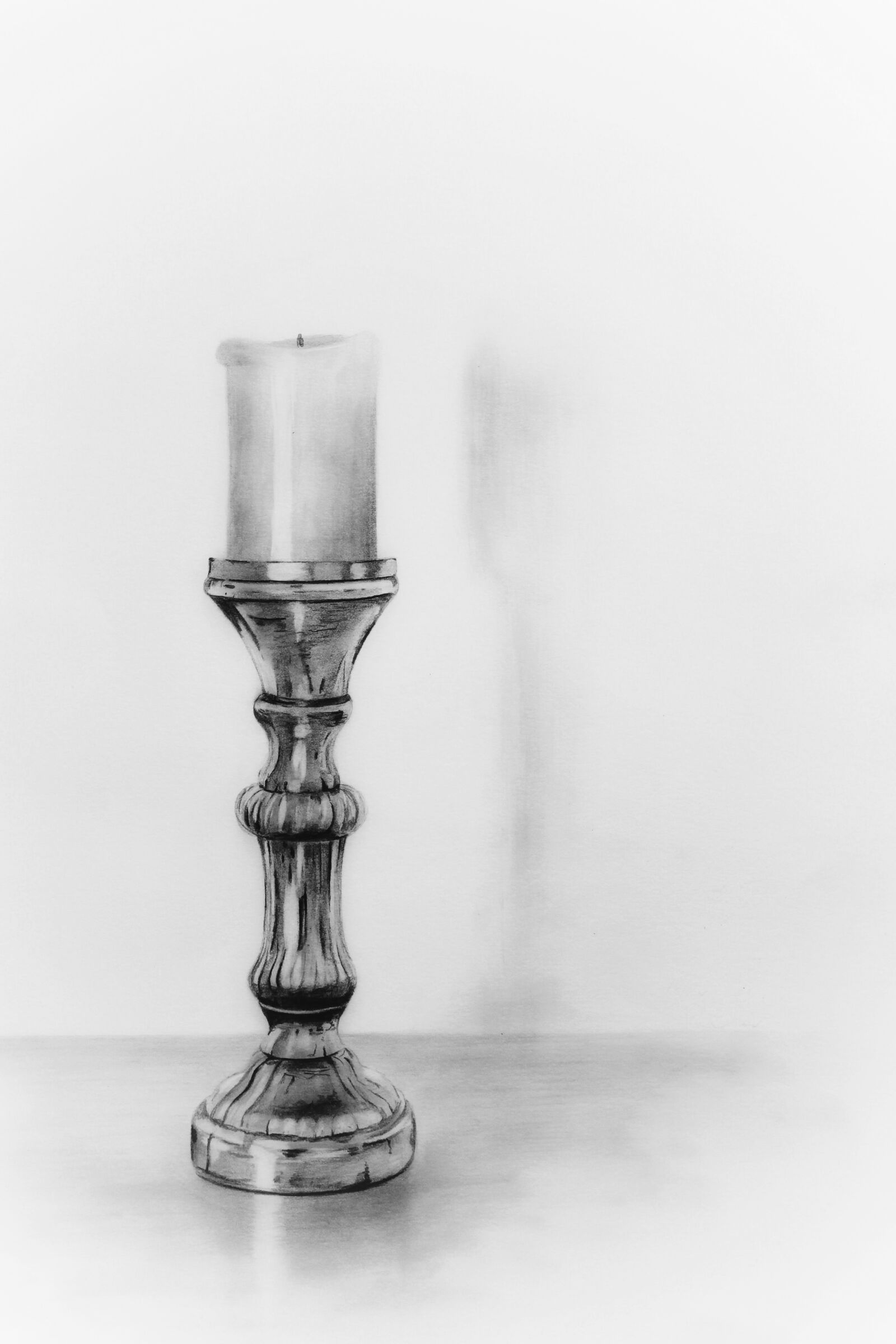 Canon EOS 1300D (EOS Rebel T6 / EOS Kiss X80) sample photo. Pencil drawing, pencil, candlestick photography