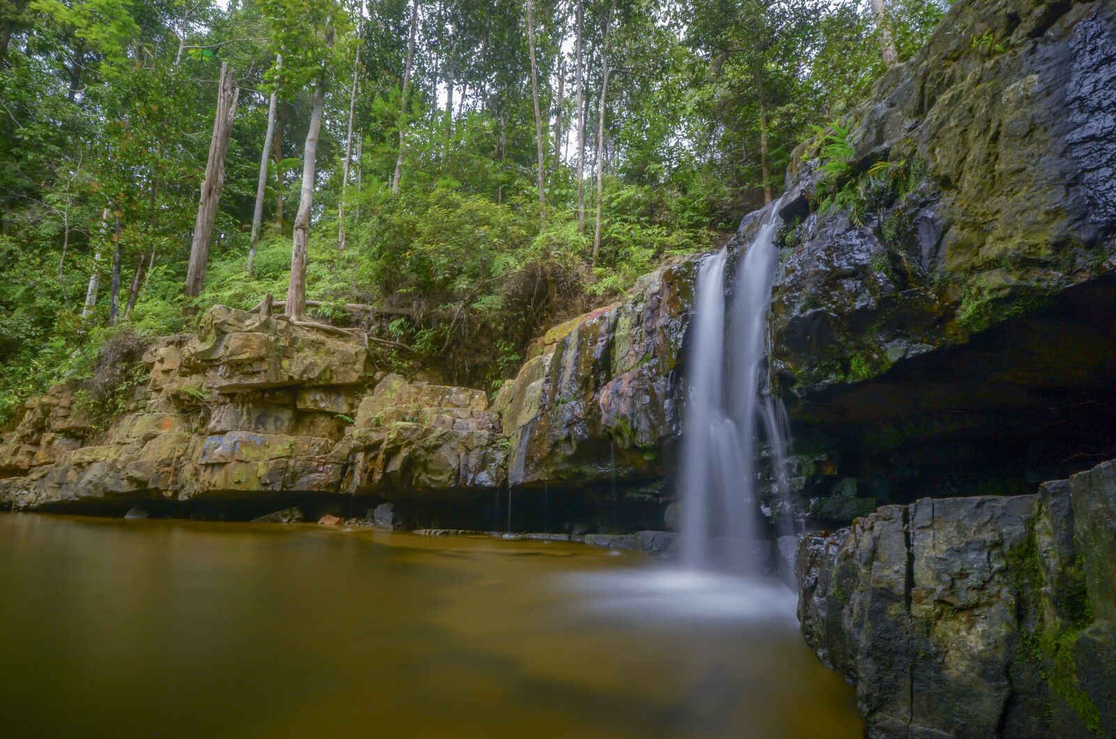 Nikon D7000 sample photo. Waterfall, indonesian, nature photography