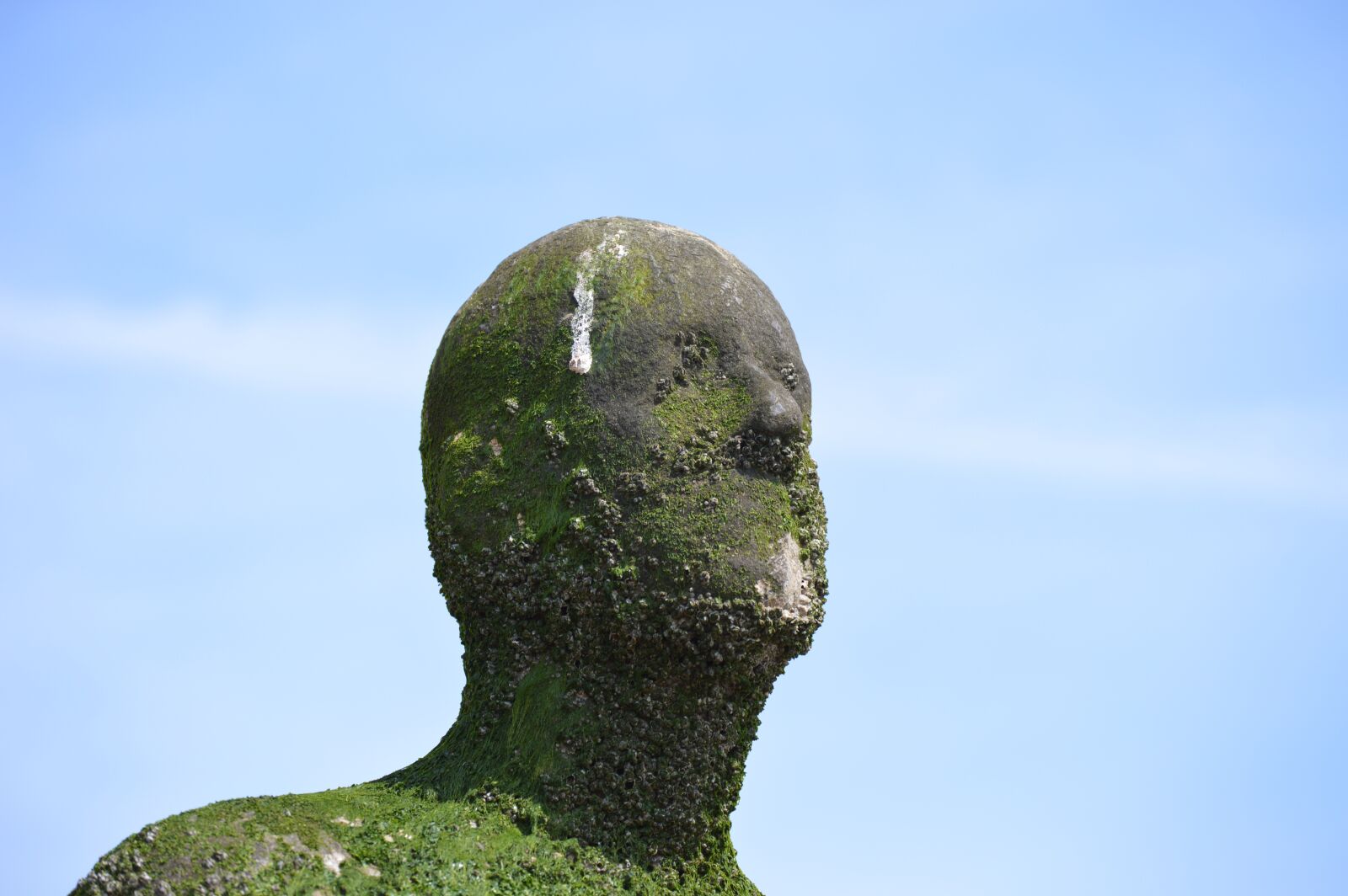 Nikon D3200 sample photo. Sculpture, antony gormley, beach photography