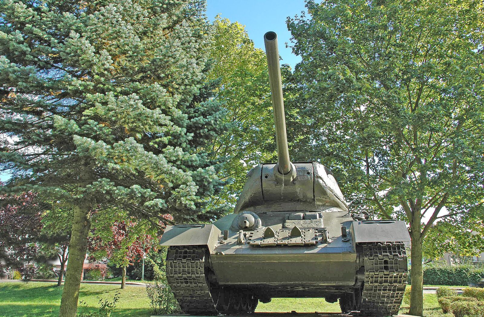 Nikon D70 sample photo. Panzer, green red army photography