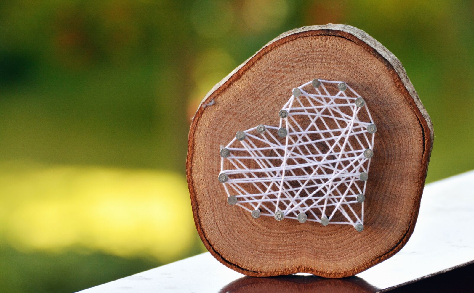 Nikon D5200 sample photo. Wood, rope, heart, art photography