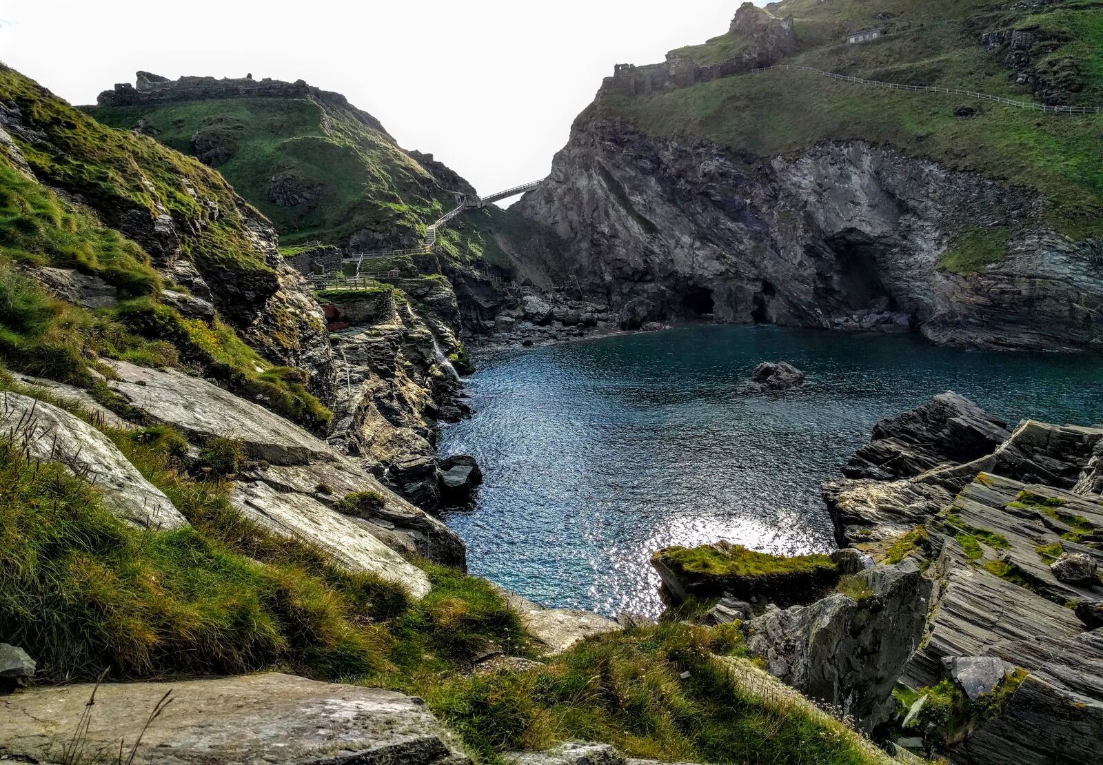 Google Nexus 6P sample photo. Bay, cove, cliffs photography