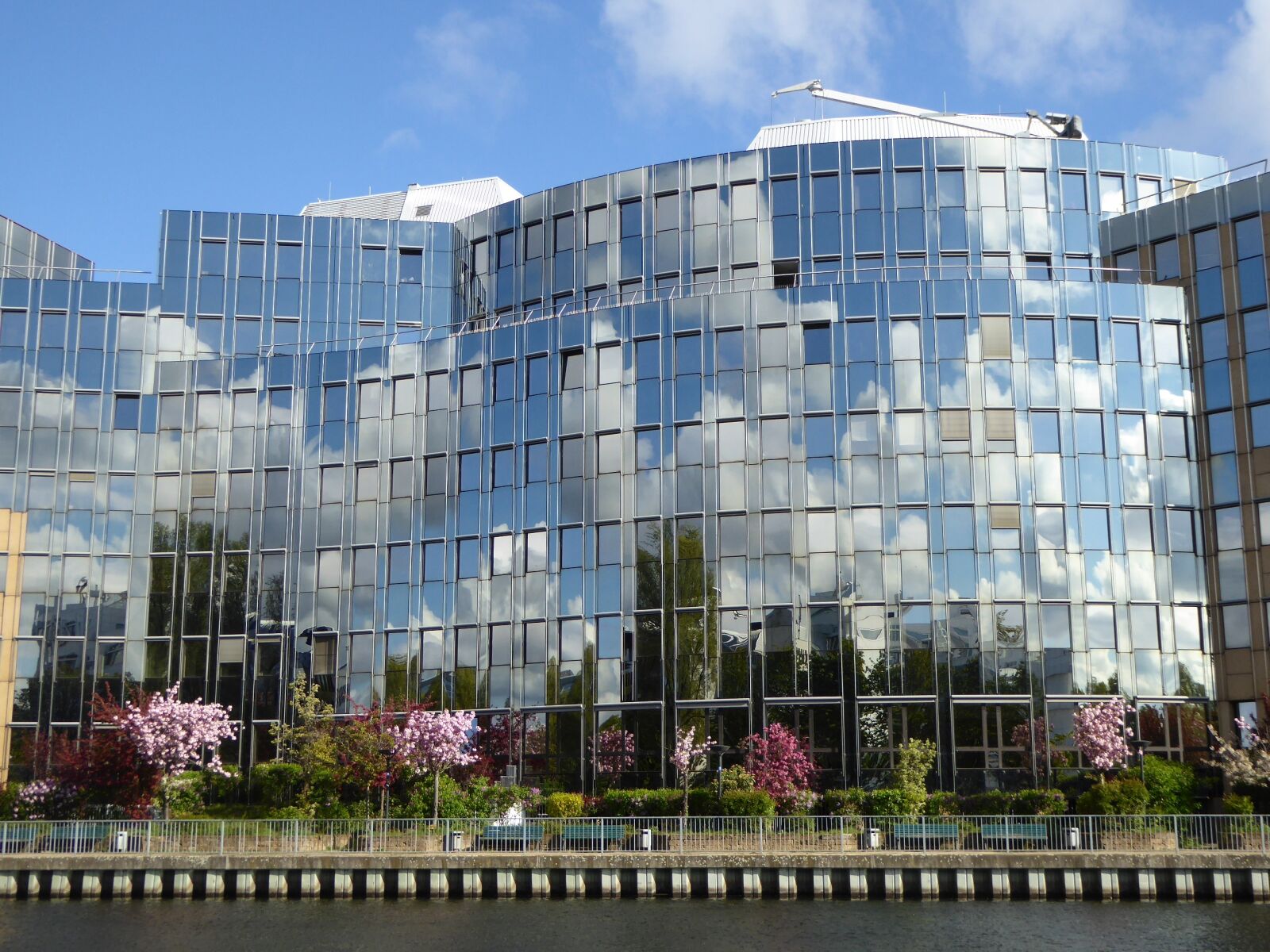 Panasonic DMC-TZ61 sample photo. Glass facade, facade, office photography