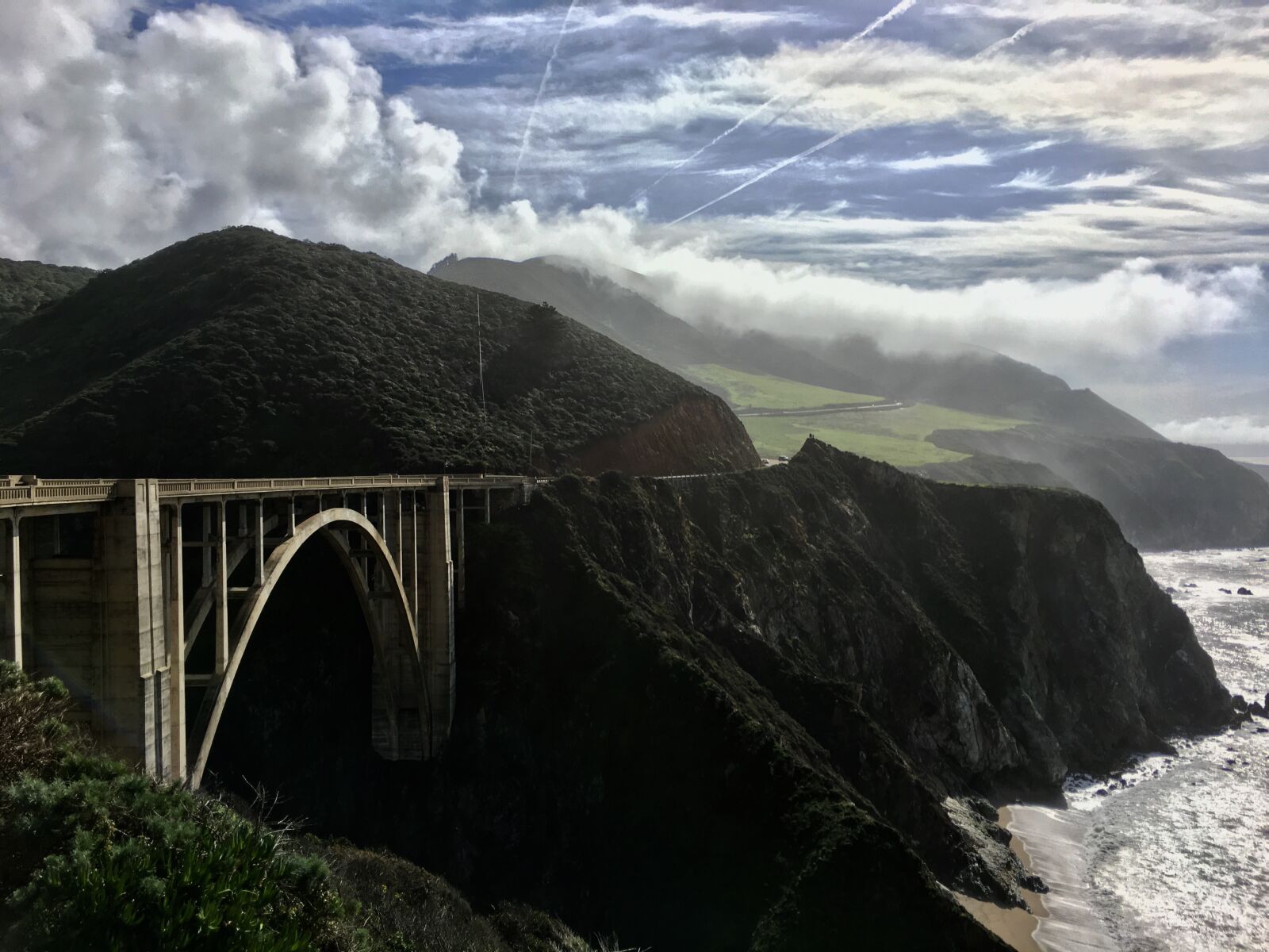 iPhone 6s Plus back camera 4.15mm f/2.2 sample photo. Arch, bridge, big, sur photography