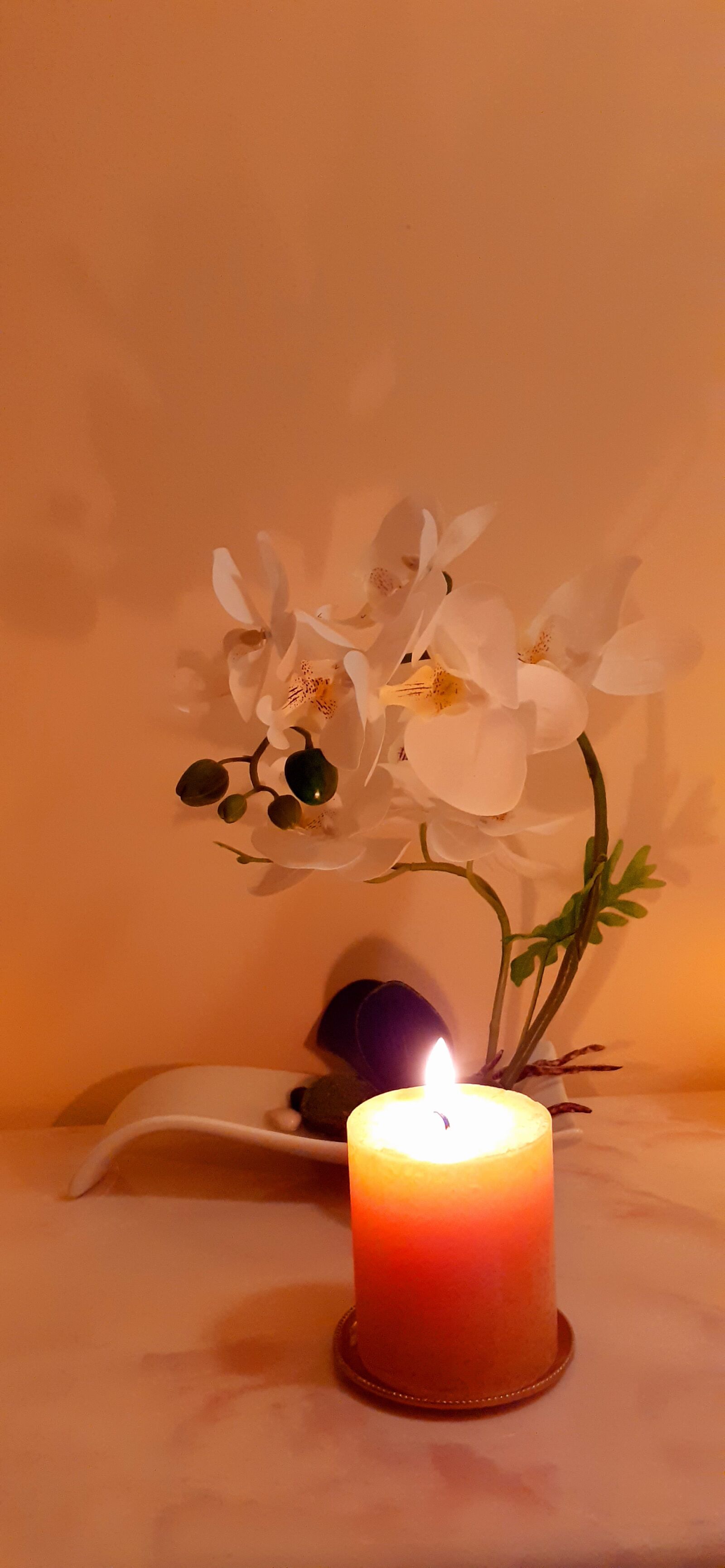 Samsung SM-A202F sample photo. Candle, hall, decoration photography