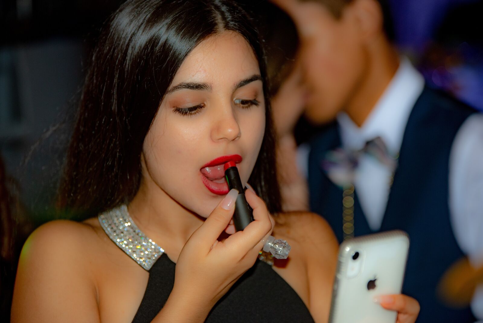 Nikon D750 sample photo. Red lipstick, red, lips photography