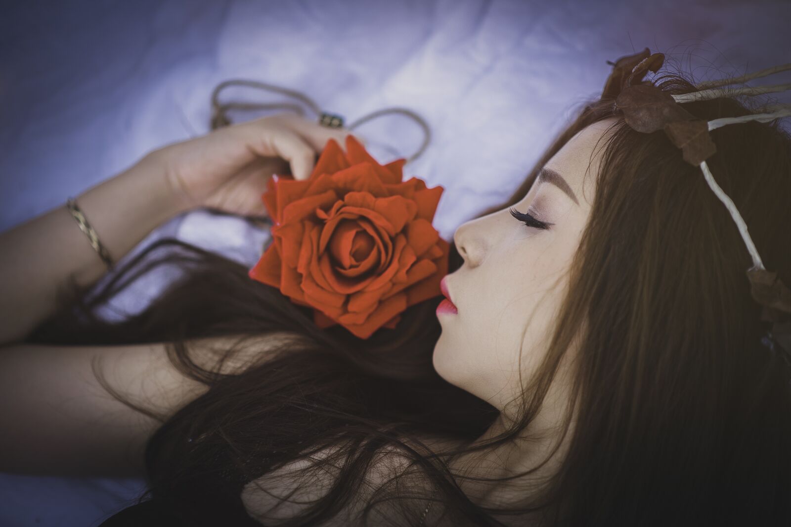Nikon D700 sample photo. Girl, sleep, female photography