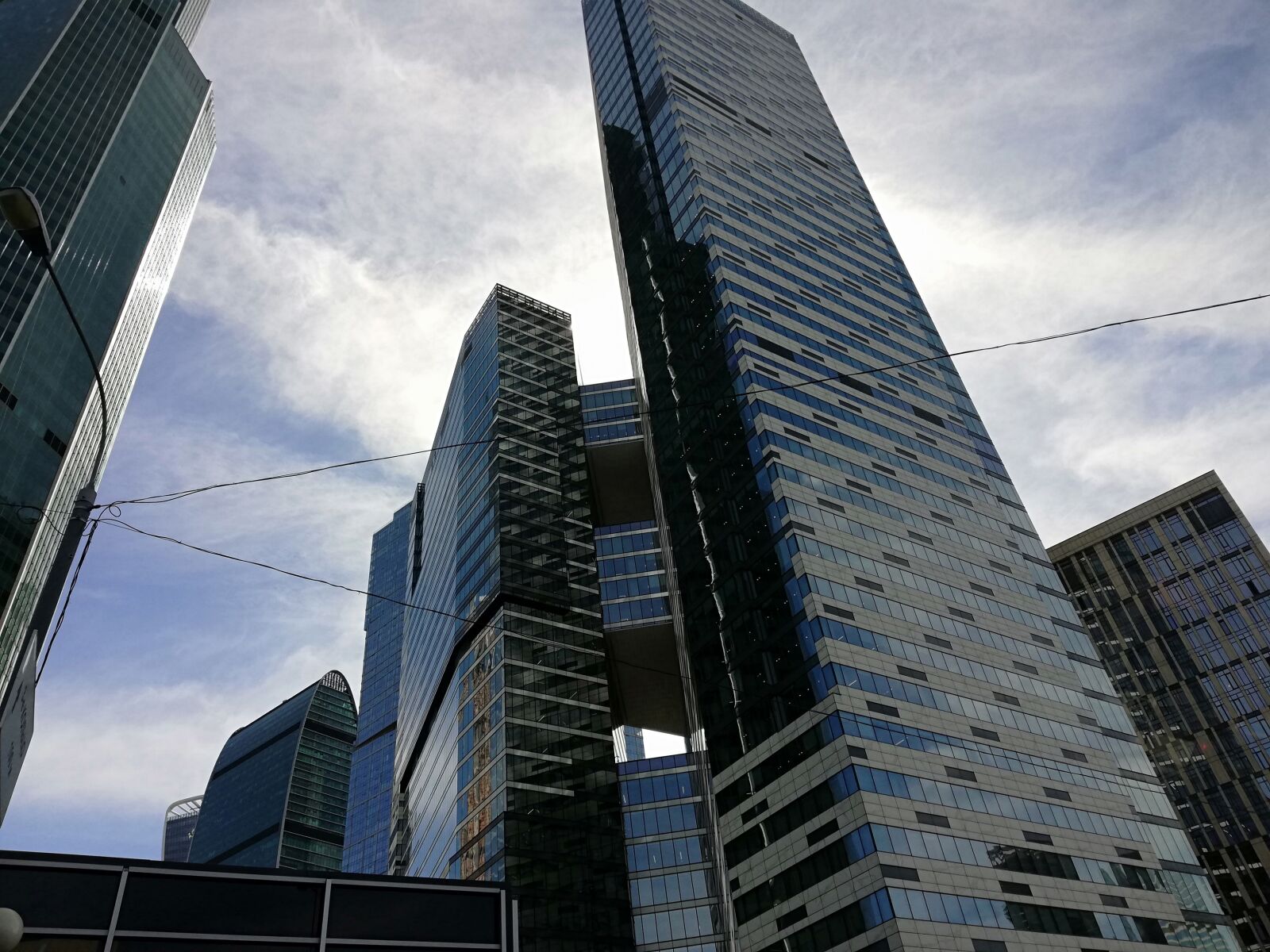 HUAWEI P20 lite sample photo. Moscow city, skyscraper, the photography