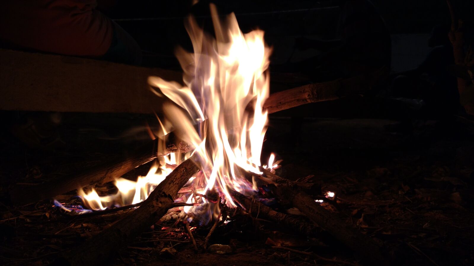 Motorola Moto X Play sample photo. Fire, night, wood photography