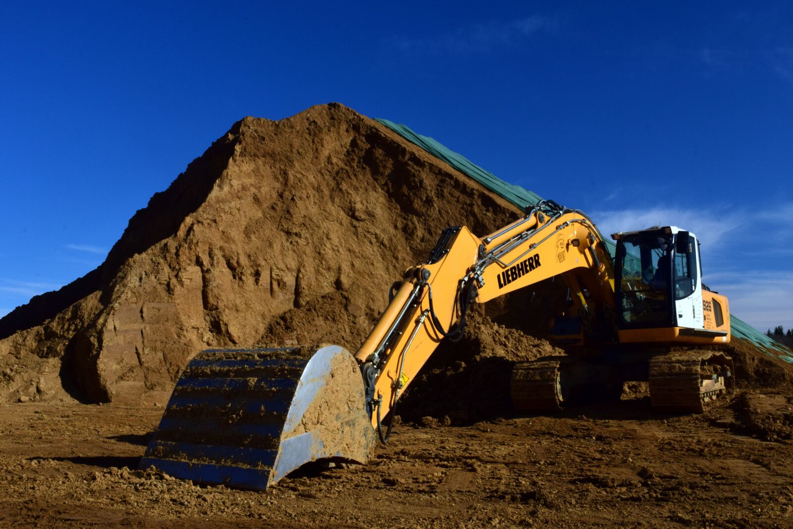 Nikon D3300 sample photo. Excavators, clay, open pit photography