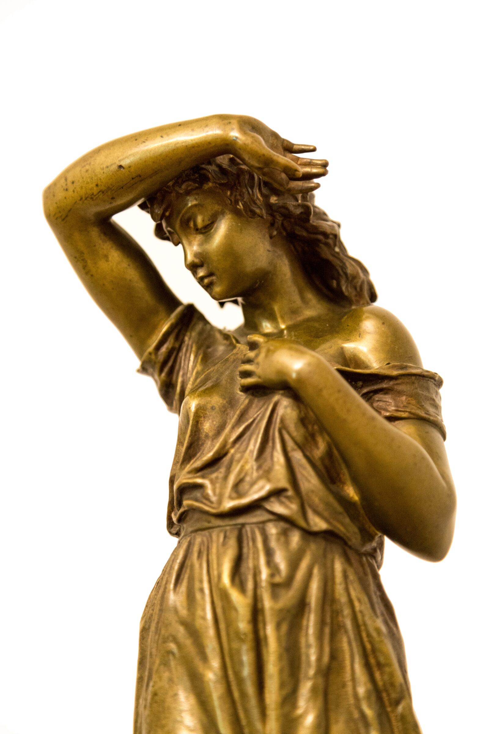 Canon EOS 6D sample photo. Sculpture, woman, bronze photography