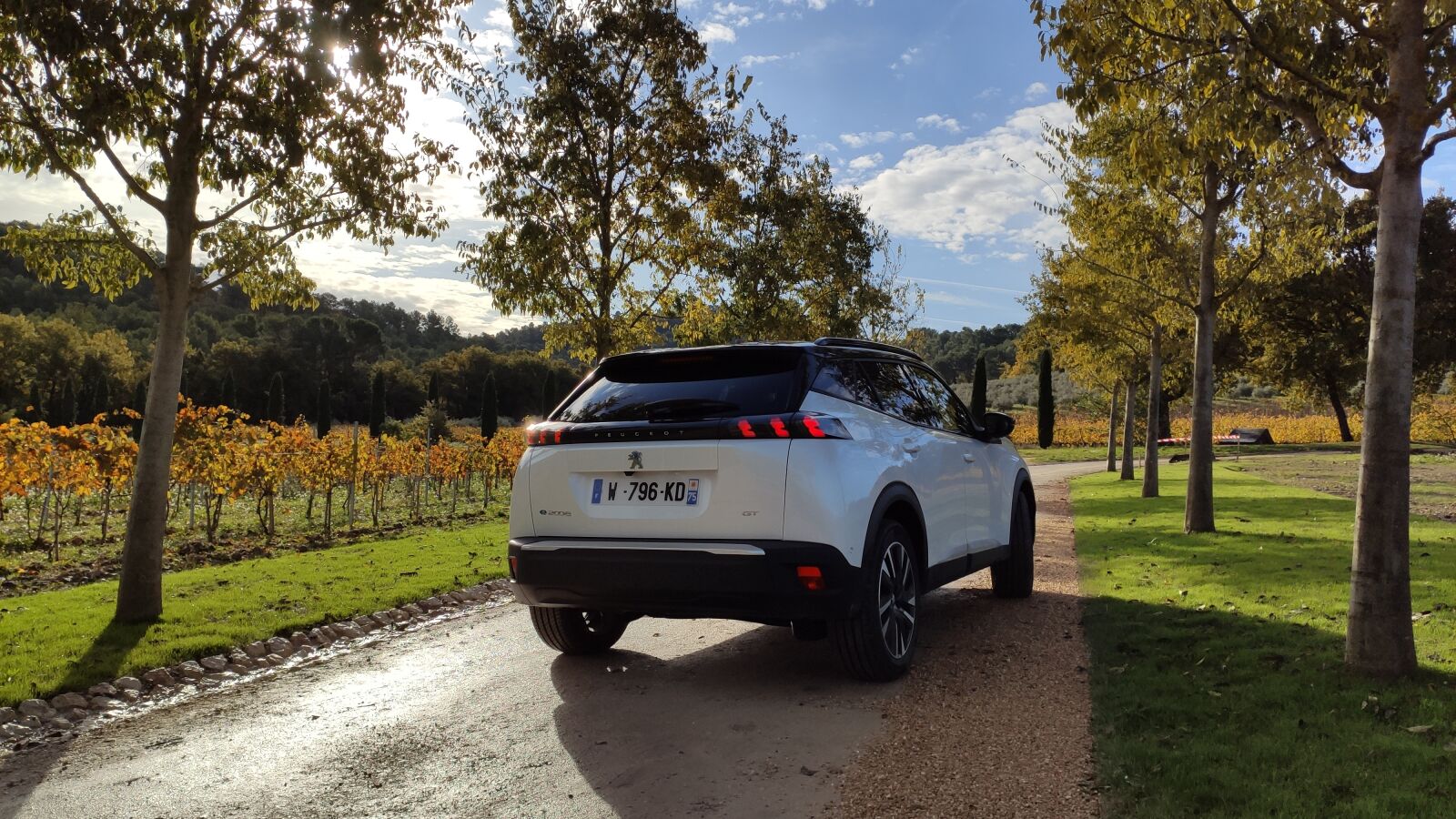 Xiaomi Mi 9T sample photo. Peugeot, e-2008, electric car photography