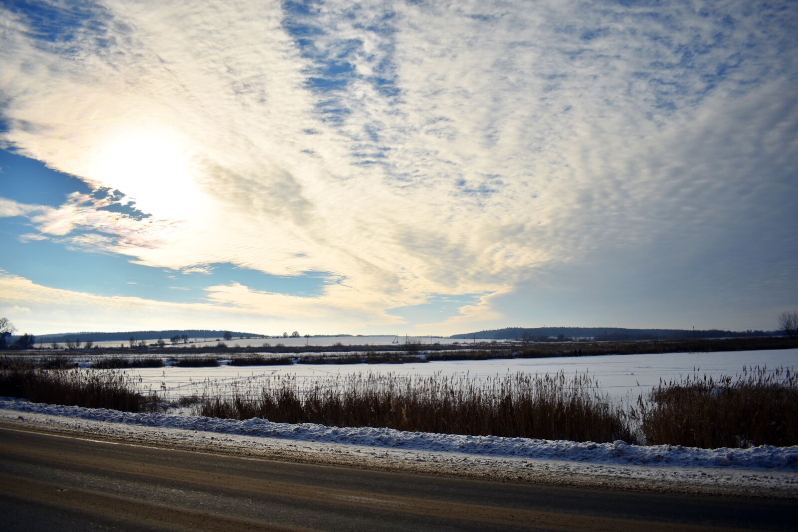 Nikon D3400 sample photo. Winter, sky, landscape photography