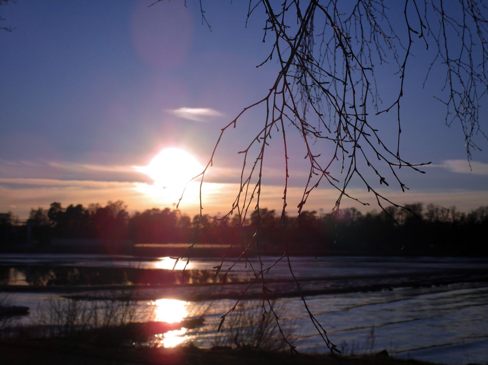 Canon PowerShot ELPH 150 IS (IXUS 155 / IXY 140) sample photo. Sunset, vänern, lake photography