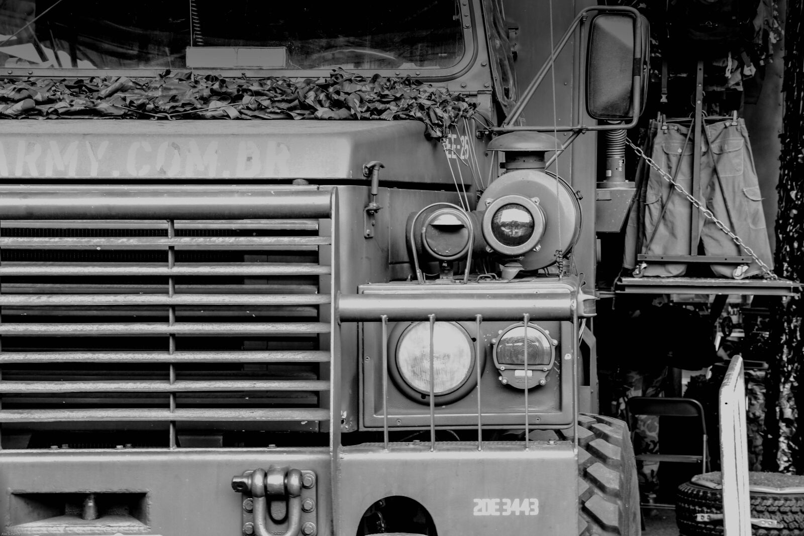 Canon EF-S 18-135mm F3.5-5.6 IS sample photo. Army, truck, shock photography