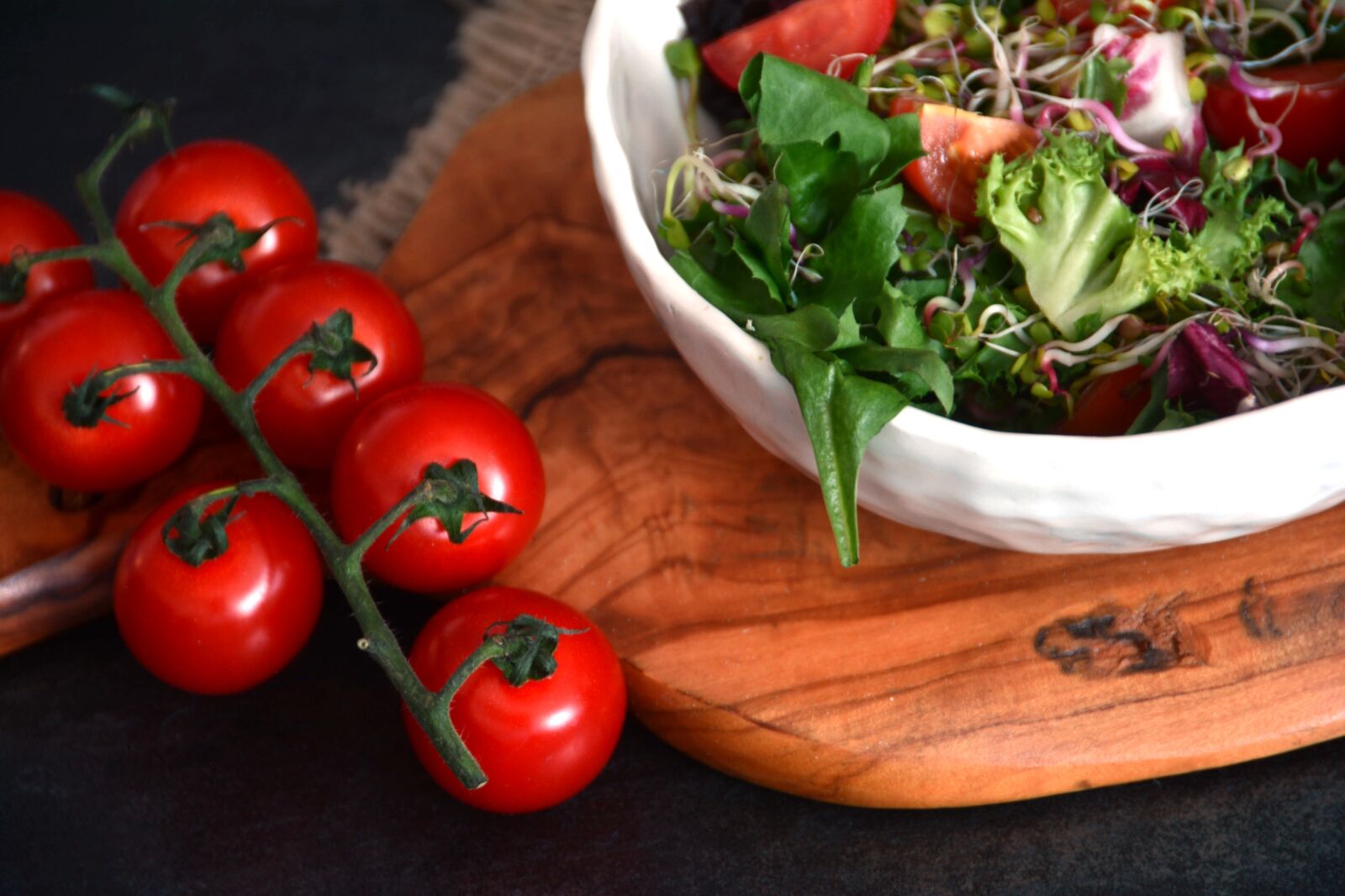 Nikon D7100 sample photo. Food, tomatoes, vegetable salad photography