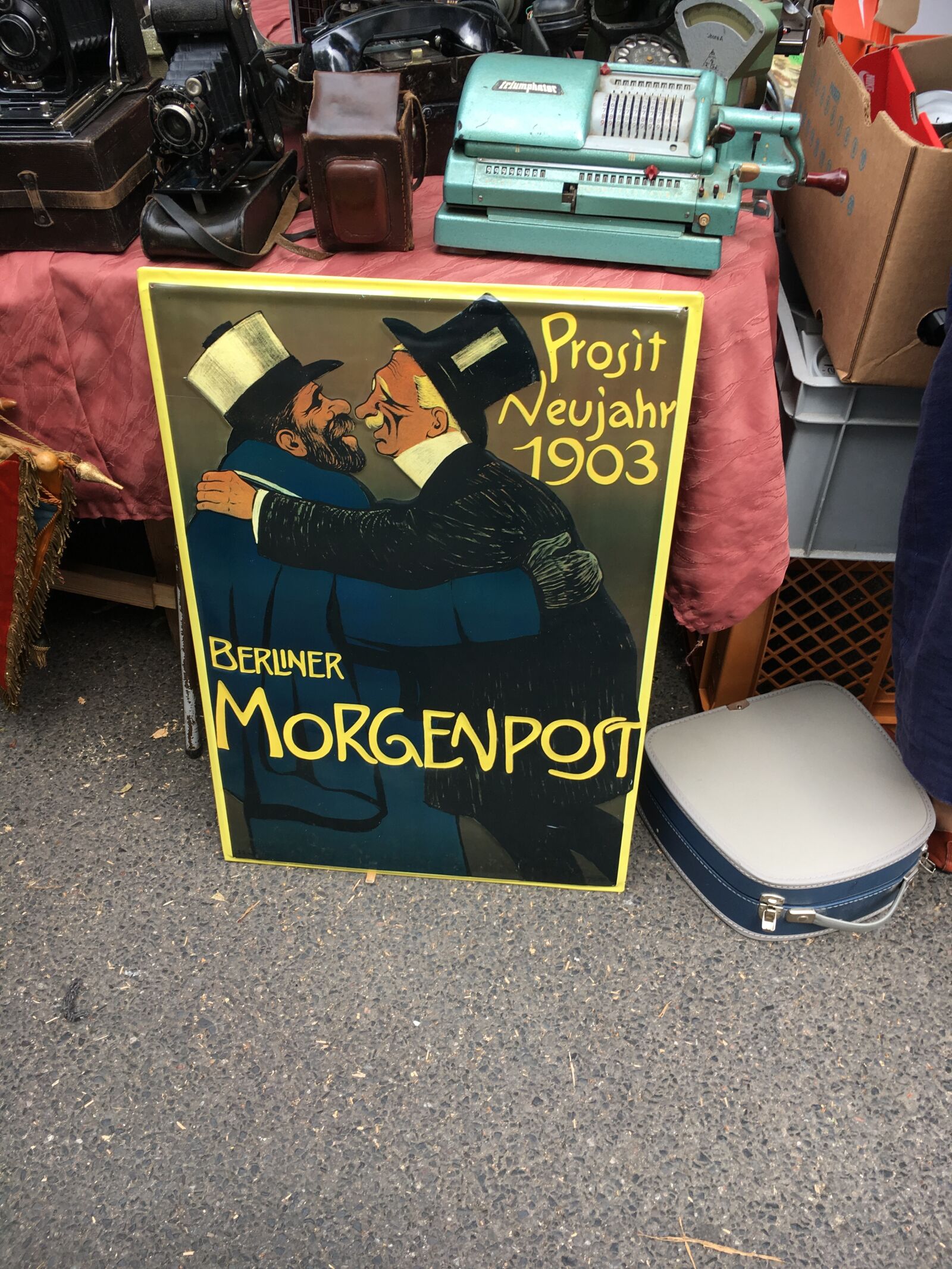 Apple iPhone 6s sample photo. Swap meet, poster, retro photography