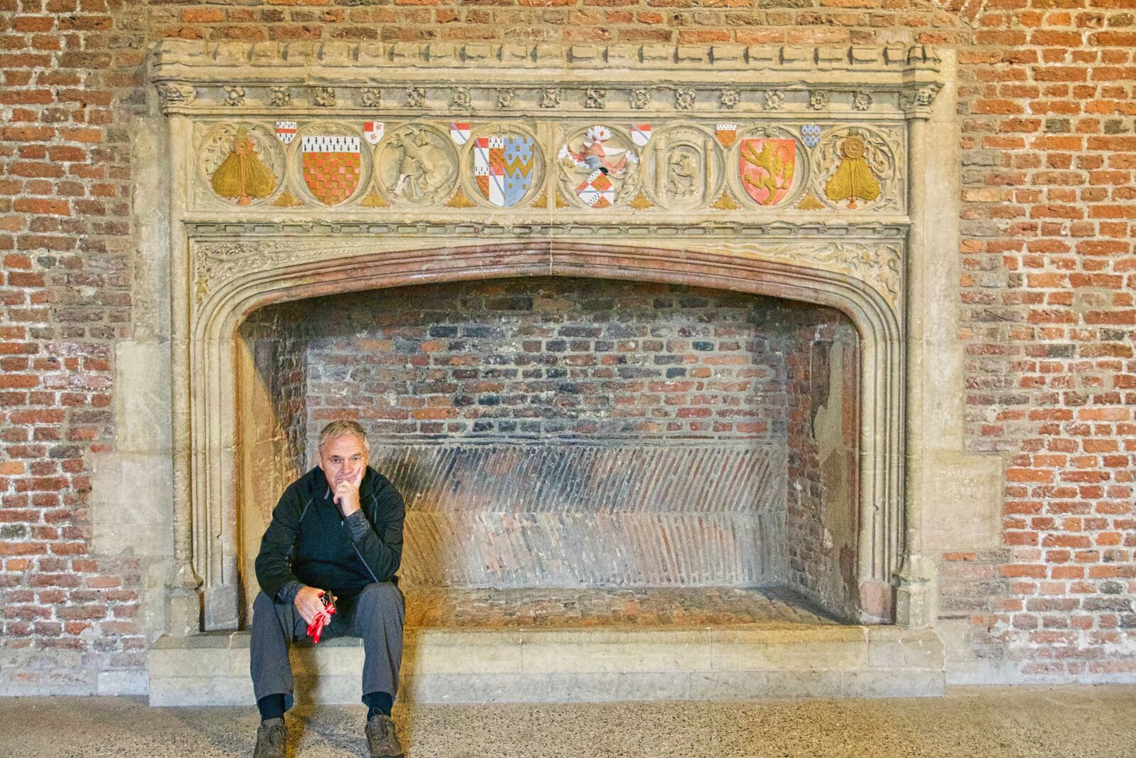 Sony a6500 sample photo. Fireplace, tattershall, castle photography