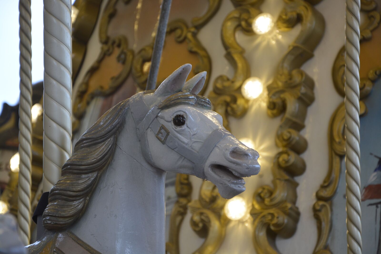 Nikon D5200 sample photo. Wooden horse, manege, carousel photography