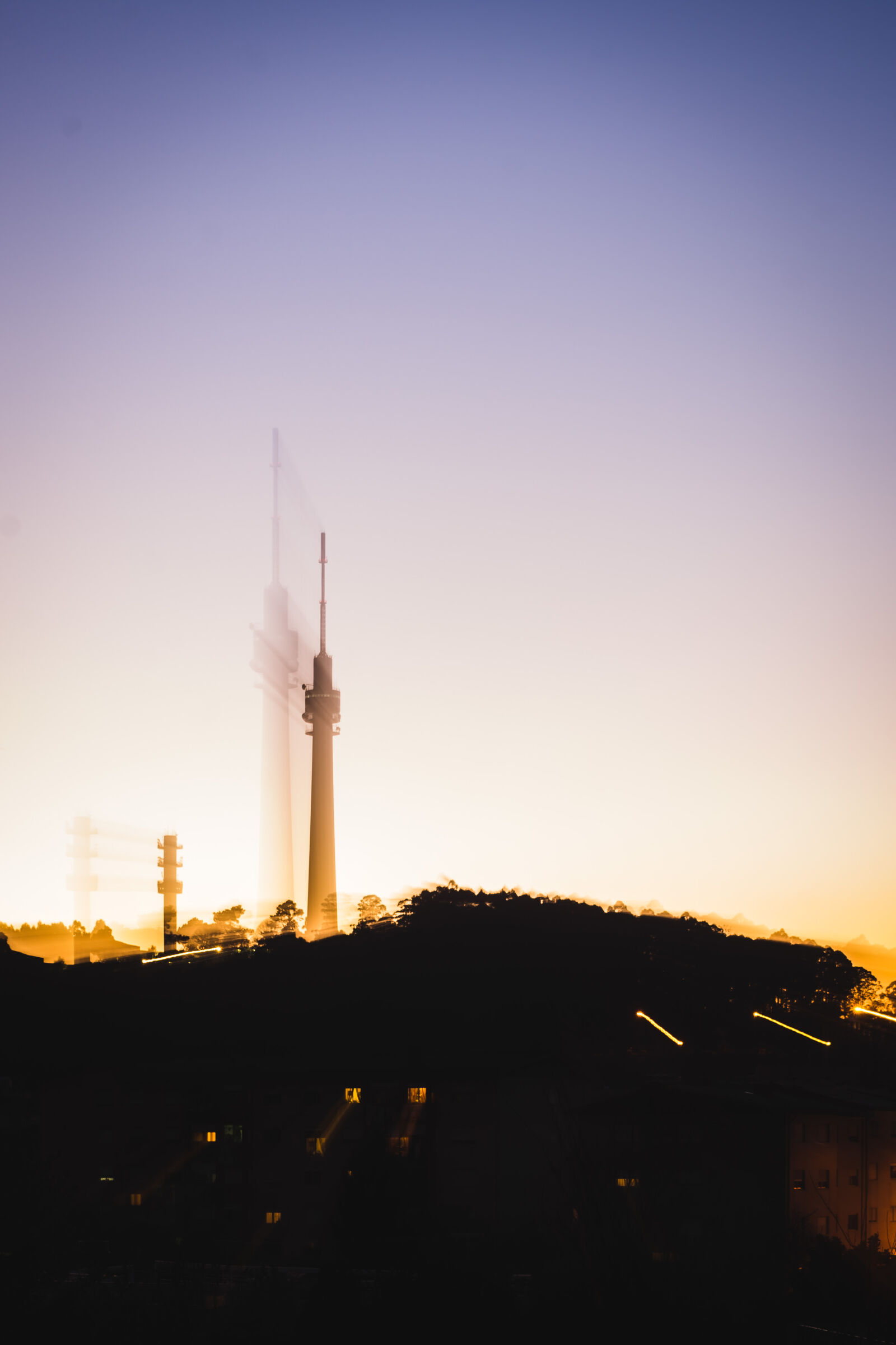 Sony a7 II + Sony FE 28-70mm F3.5-5.6 OSS sample photo. Long, exposure, sunset, tower photography