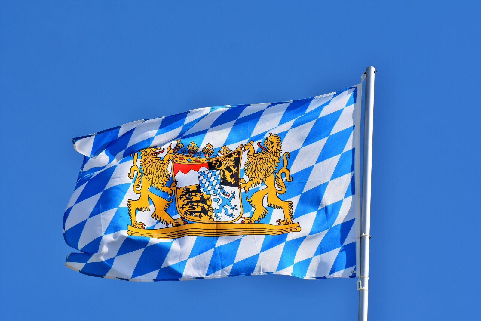 Nikon D7200 sample photo. Flag, bavaria, bavarian flag photography