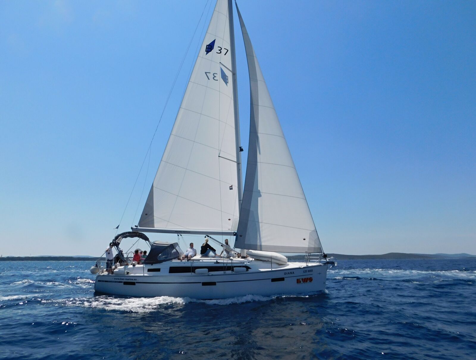 Nikon Coolpix L840 sample photo. Bavaria 37 cruiser, sailing photography