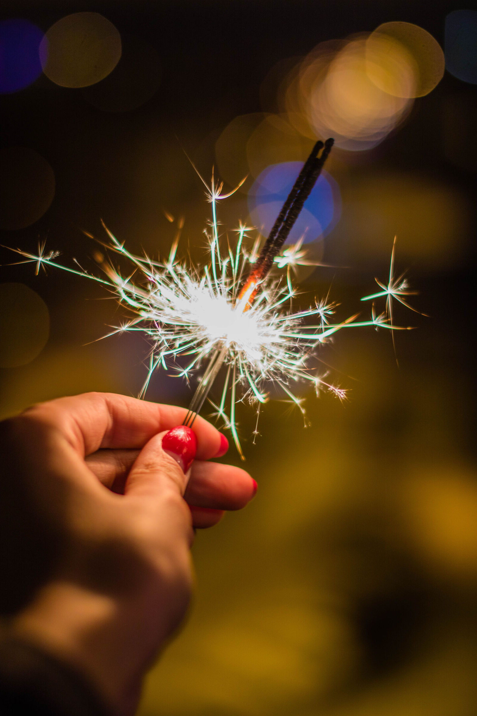 Canon EF 50mm F1.4 USM sample photo. Person, holding, gray, firework photography