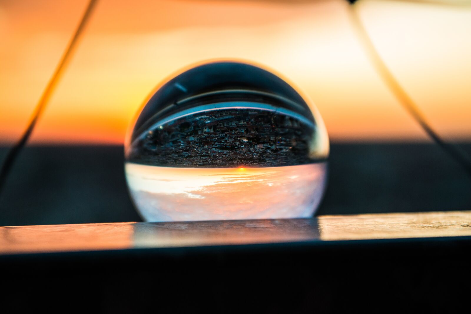 Nikon D800 sample photo. Glass ball, afterglow, mirroring photography