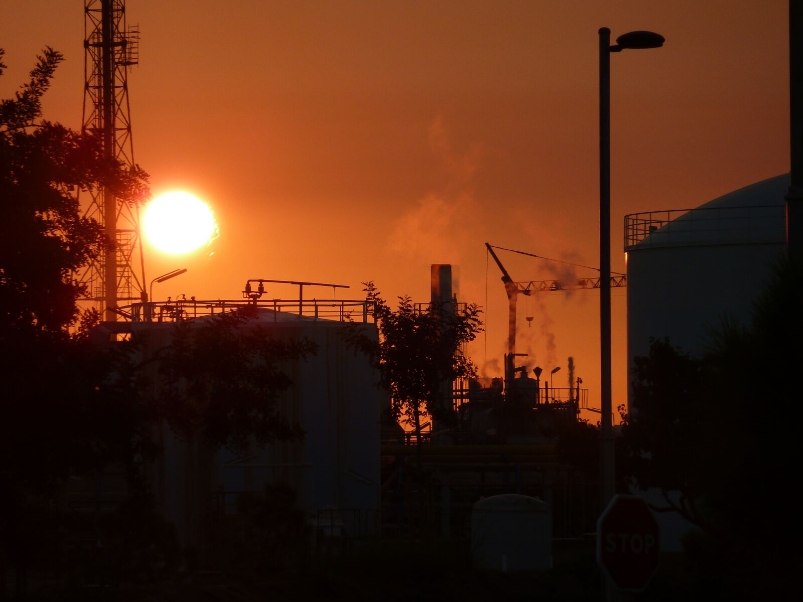 Panasonic Lumix DMC-ZS7 (Lumix DMC-TZ10) sample photo. Factory, plant, smoke photography