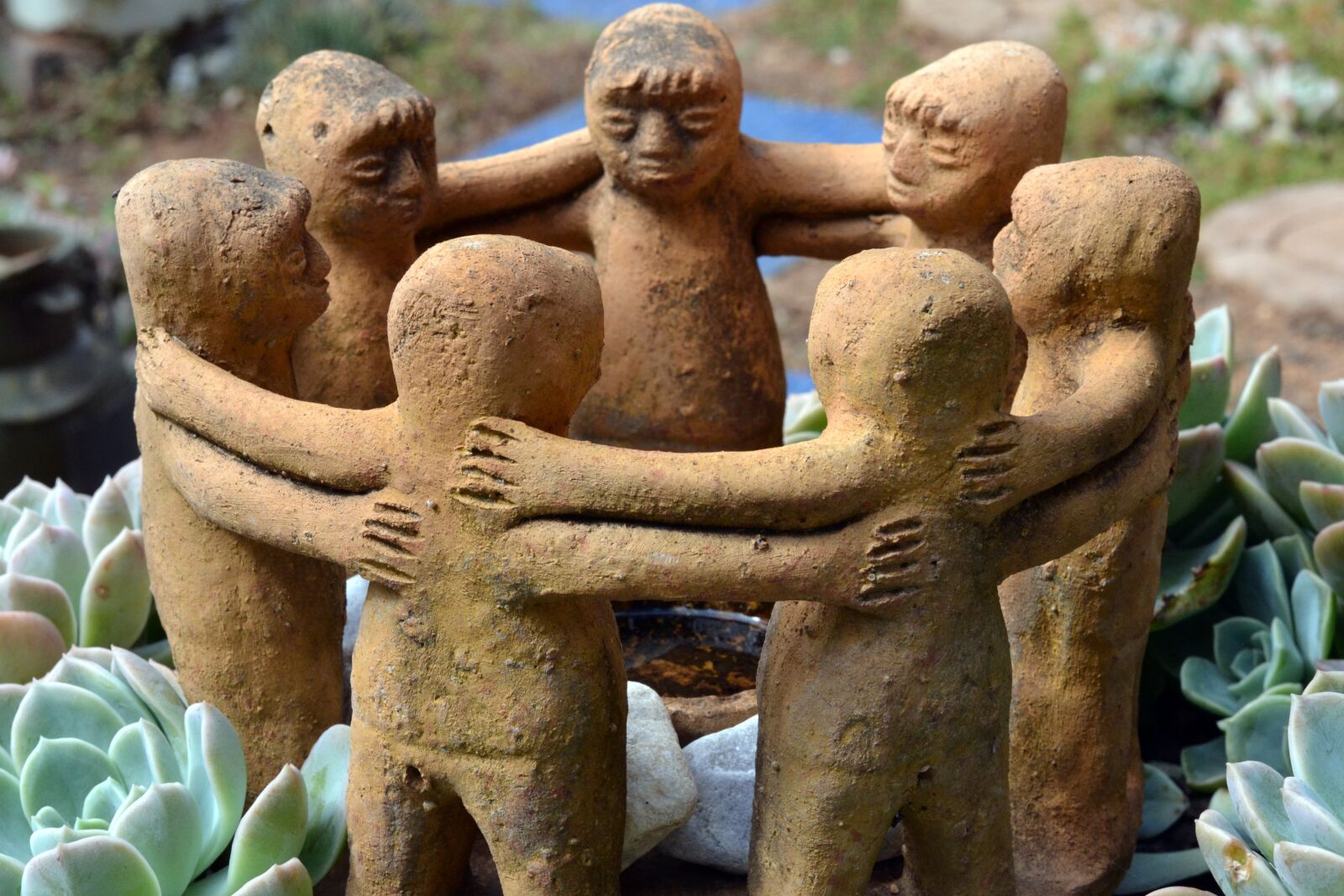 Nikon D3100 sample photo. Garden ornament, cement, creative photography