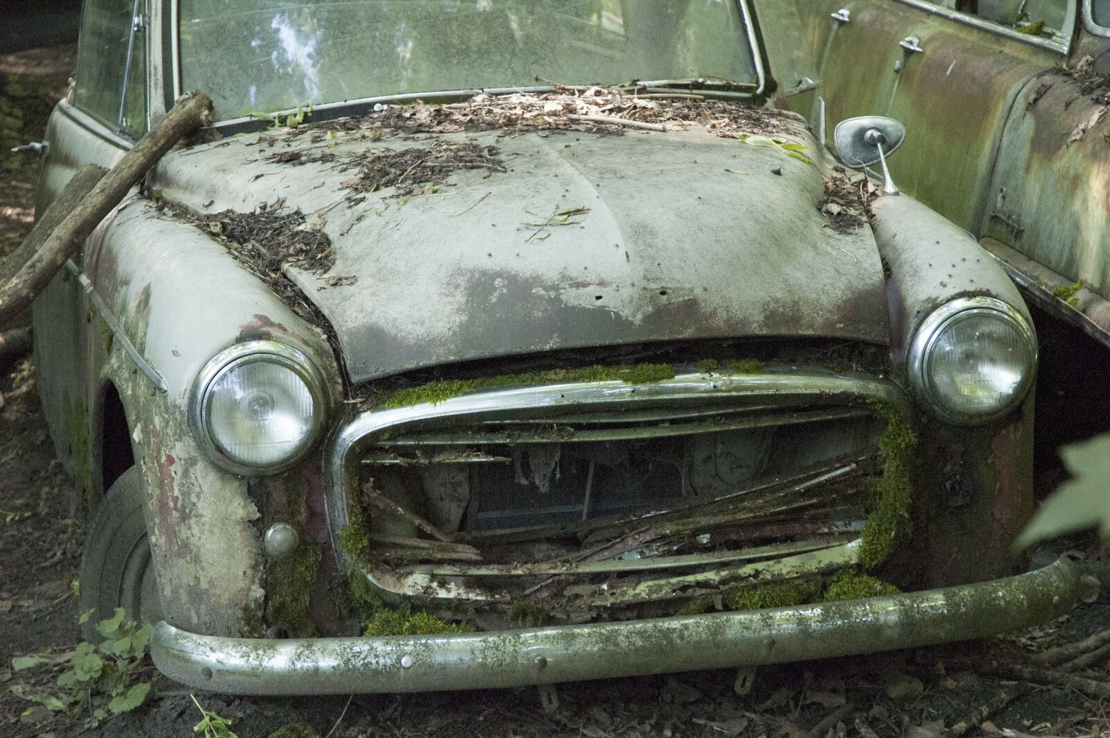 Nikon D70 sample photo. Auto, car cemetery, oldtimer photography