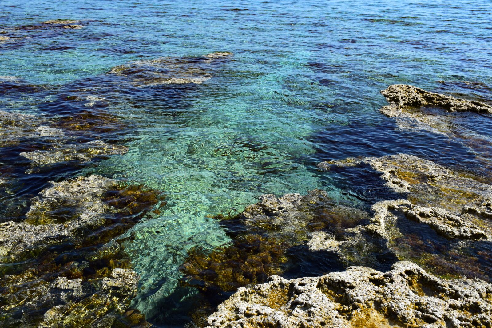 Nikon D3300 sample photo. Rocky coast, sea, transparent photography