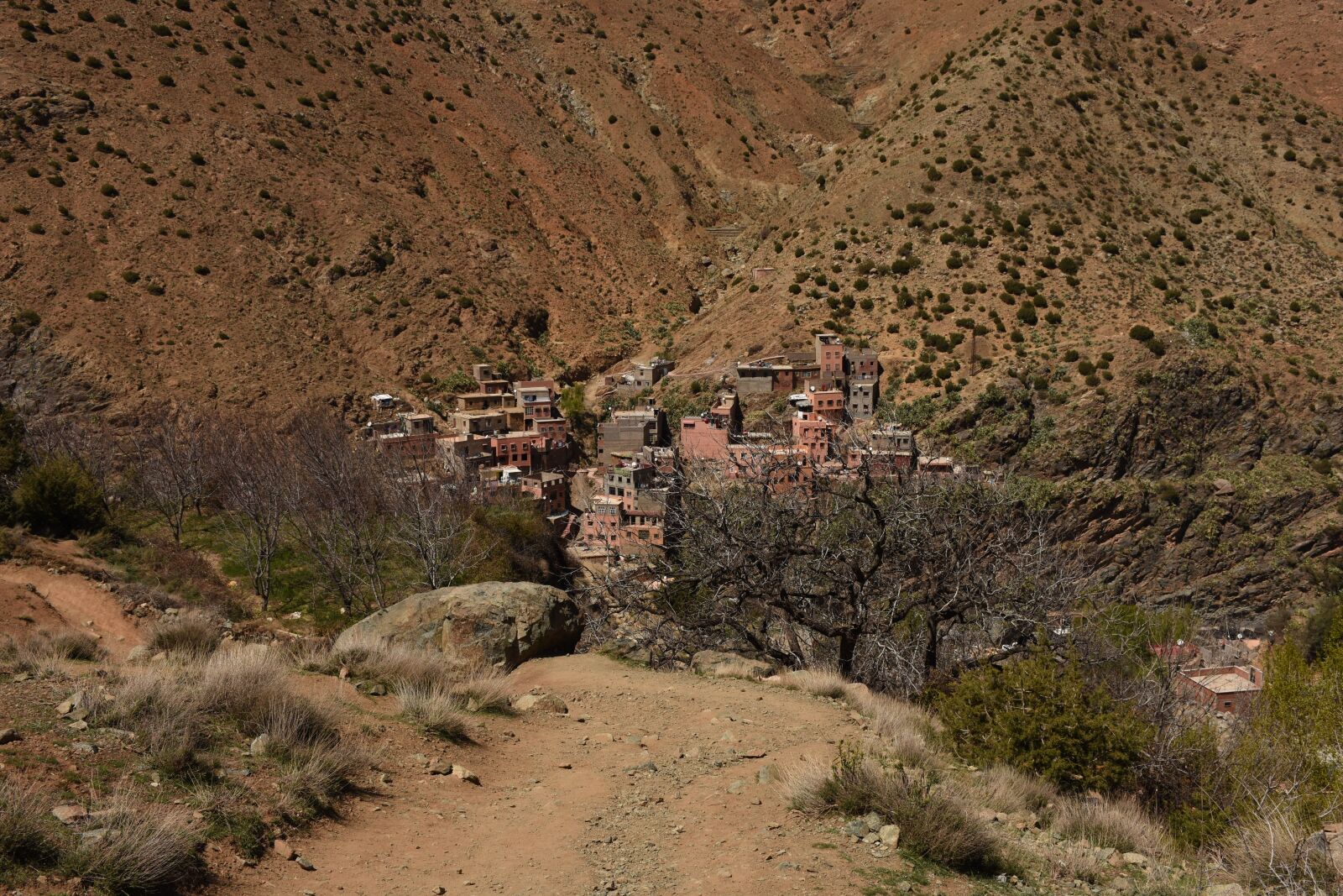 Nikon D7200 sample photo. Clay buildings, steppe, landscape photography