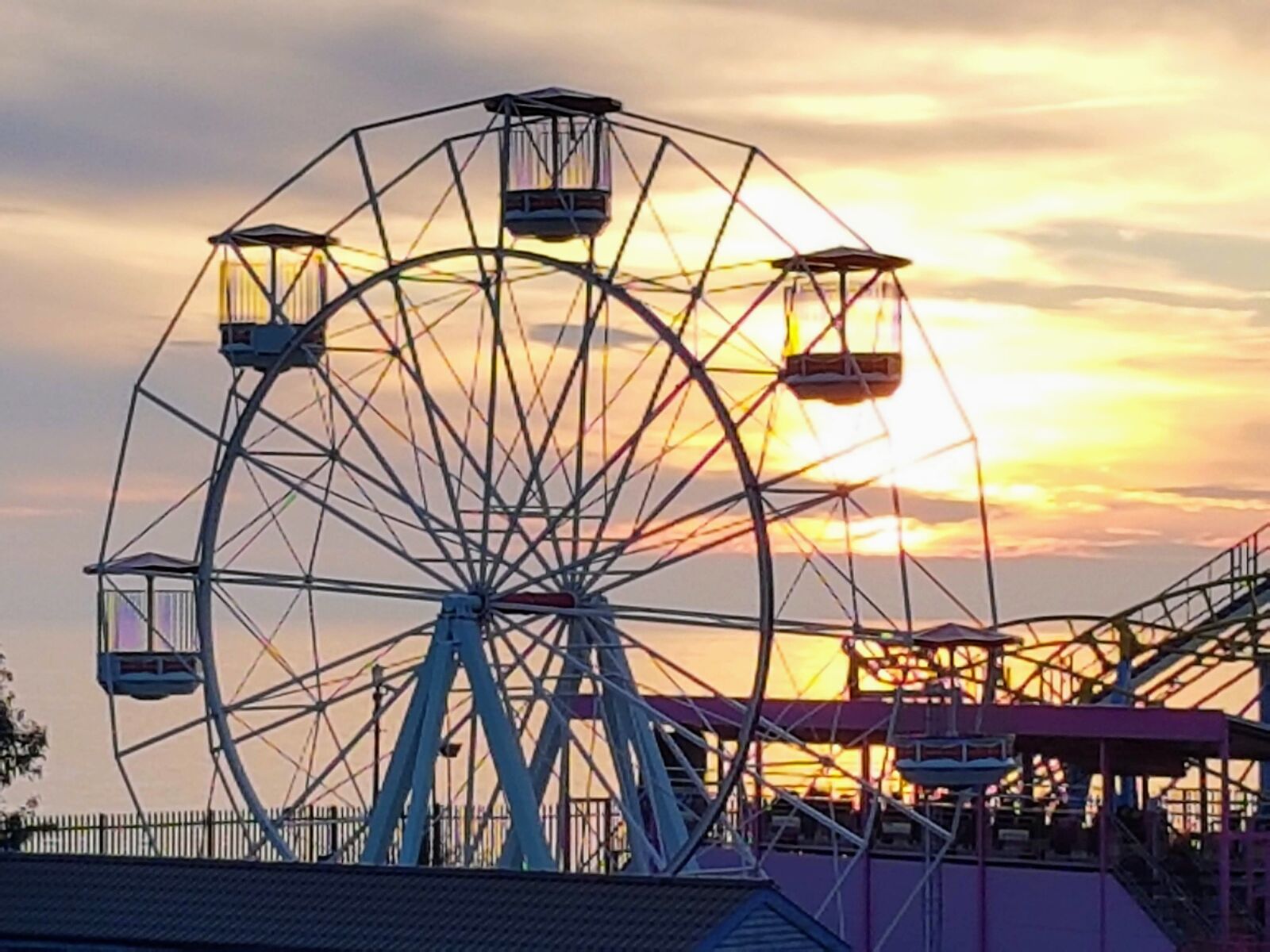 Samsung Galaxy S7 Edge sample photo. Big wheel, funfair, amusement photography