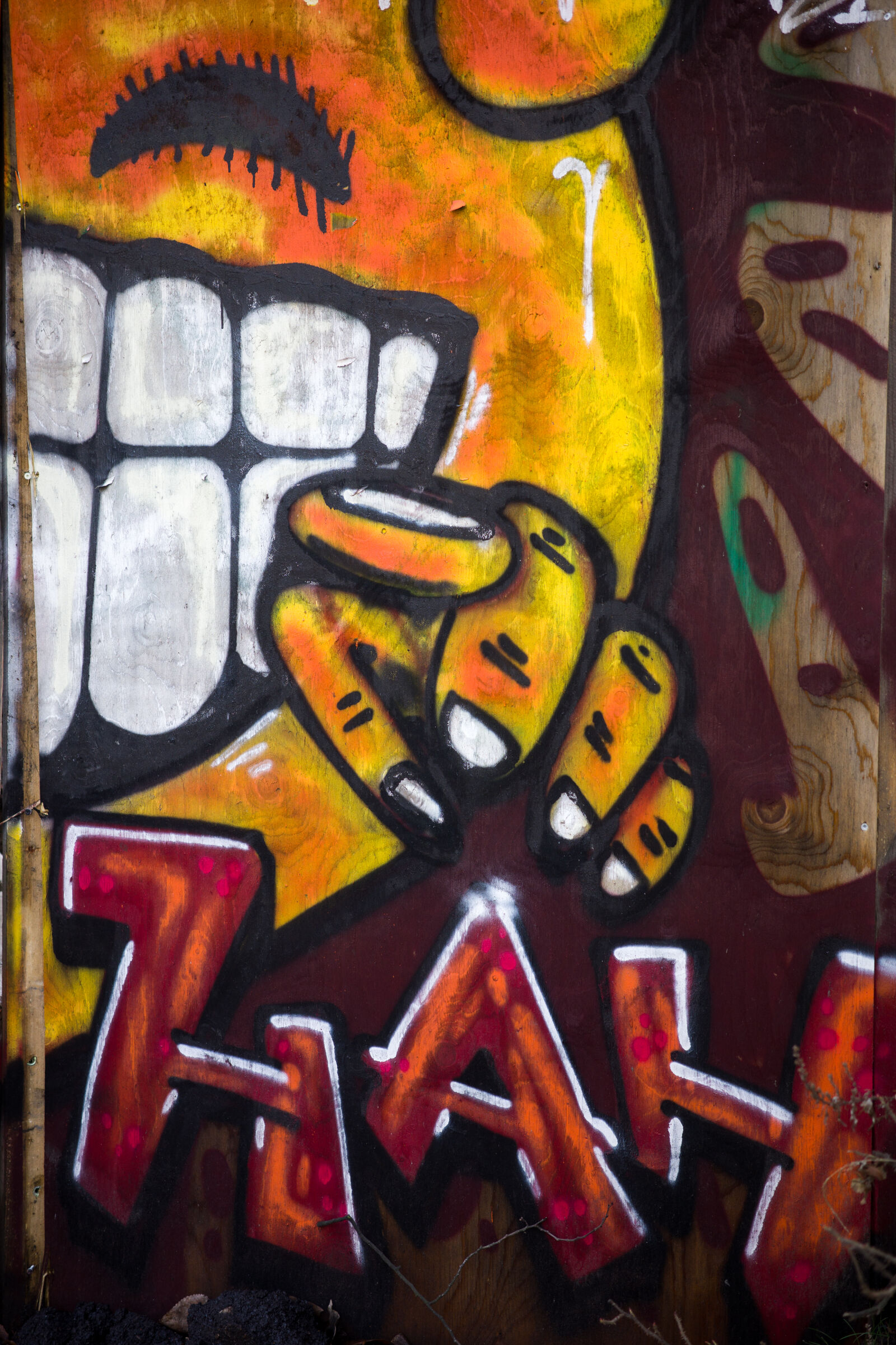 Ricoh GR IIIx sample photo. Laughing graffiti photography
