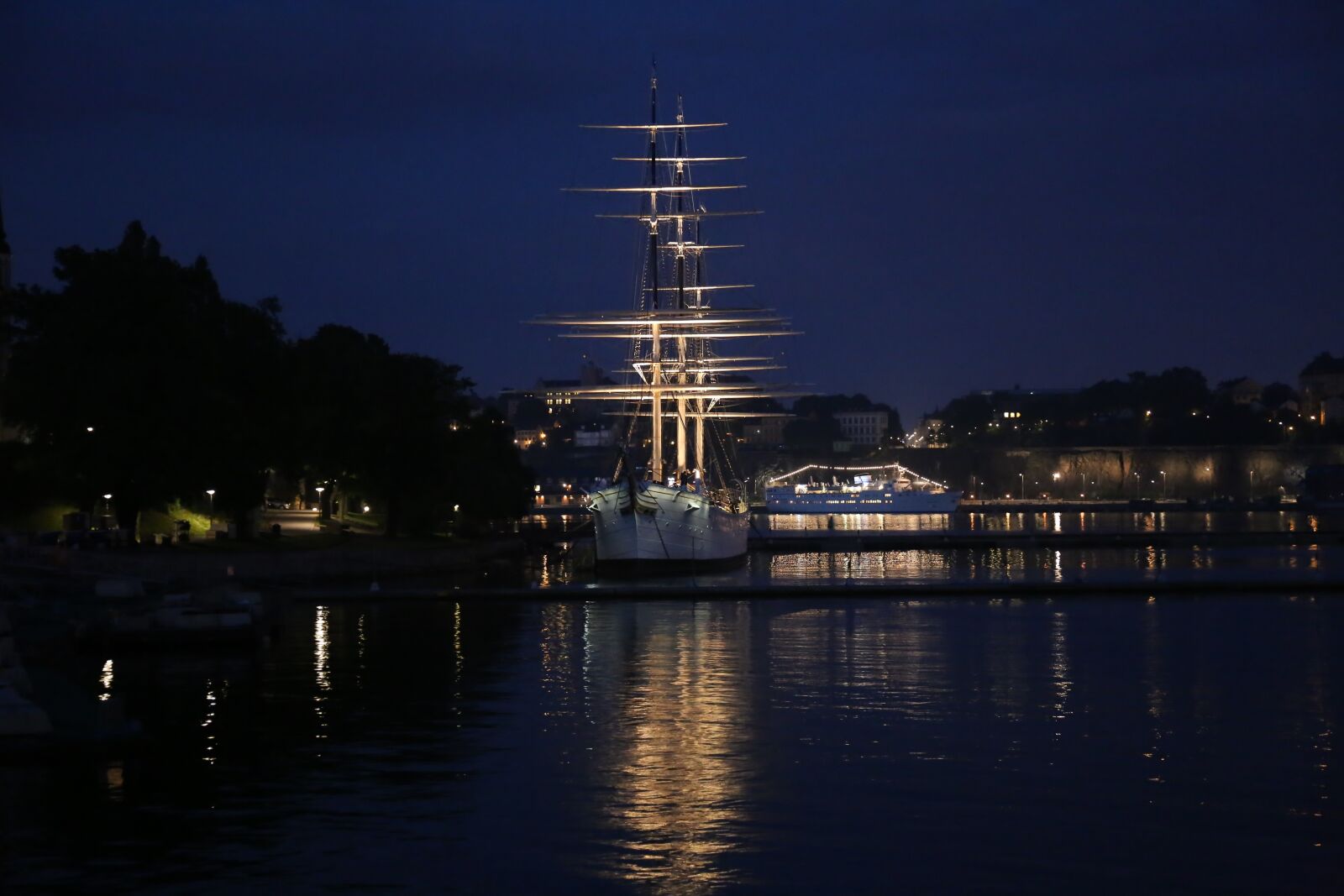 Canon EF 24-70mm F4L IS USM sample photo. Full-rigged ship, stockholm, water photography